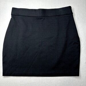 INC International Concepts Womens Stretch Mini Skirt Black Size 10 side Zipper